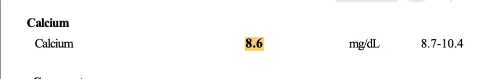 Nidhi calcium before